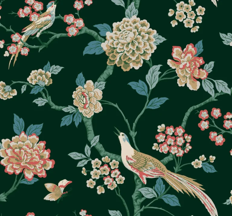 Fanciful Wallpaper - Dark Green — Ảnh 4