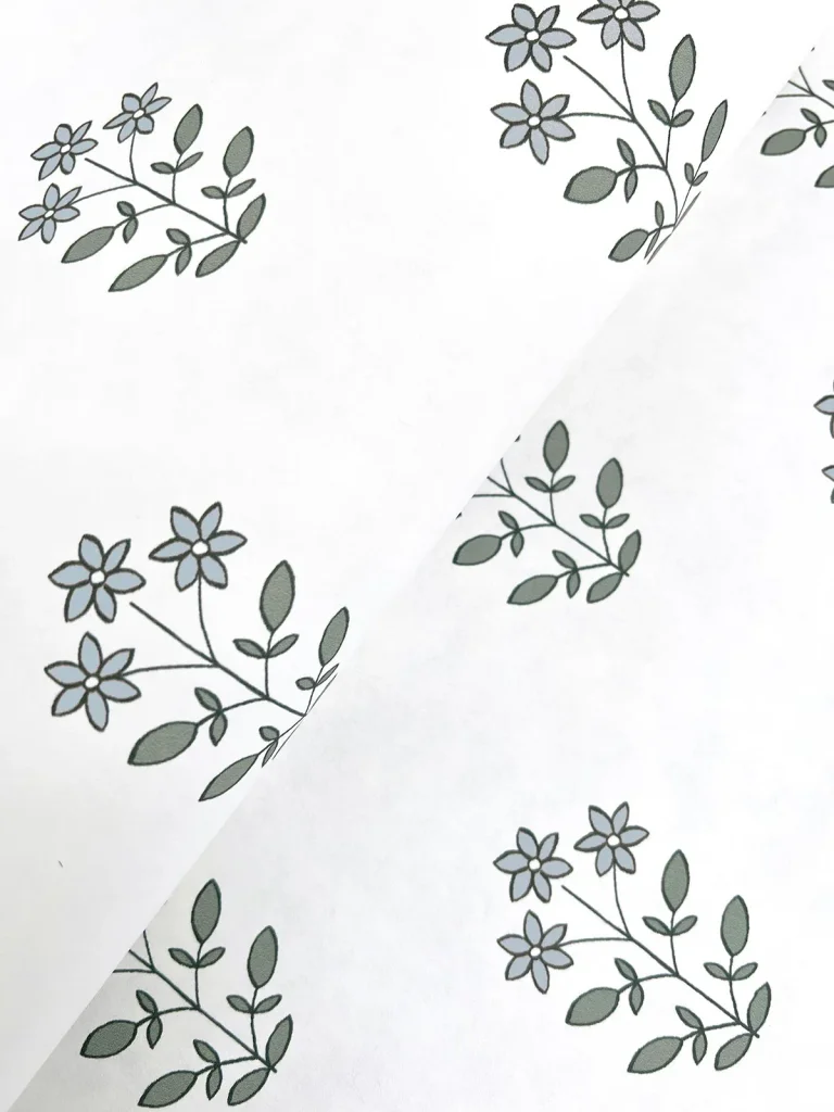 Kit Floral Wallpaper - Blue