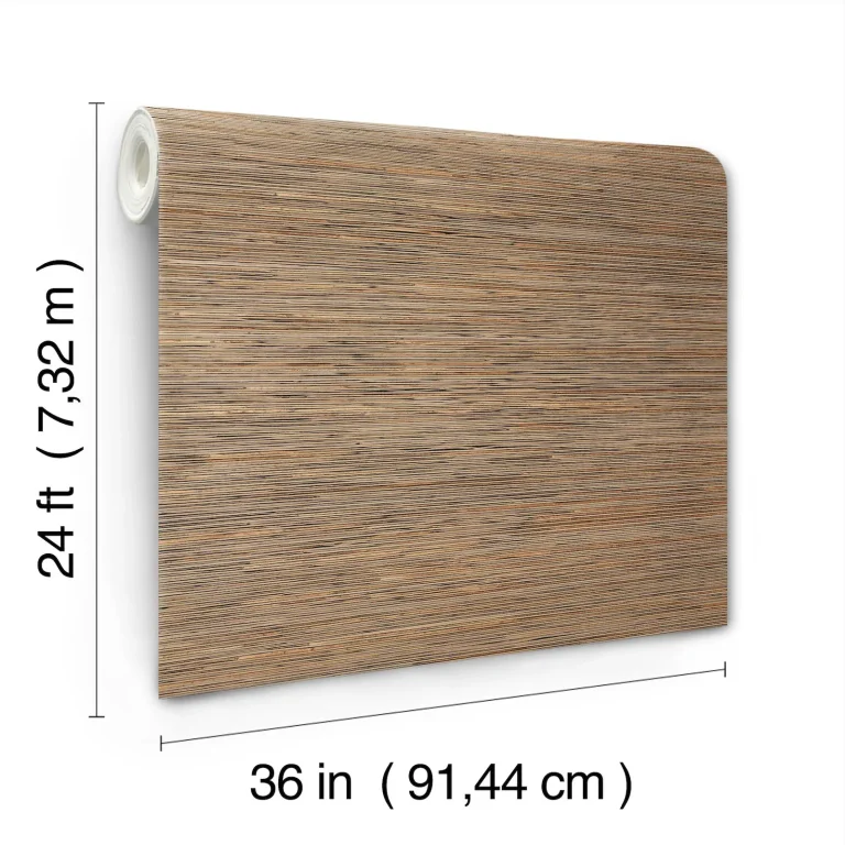 Candice Olson Bamboo Hemp Blend Wallpaper - Natural — Ảnh 2
