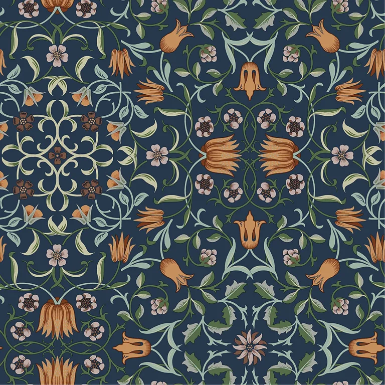 No 1 Holland Park Floral Wallpaper - Dark Blue — Ảnh 3