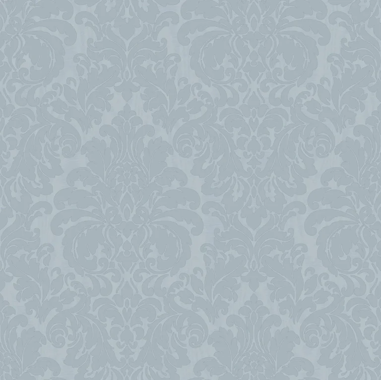 Betina Damask Wallpaper - Light Blue — Image 3