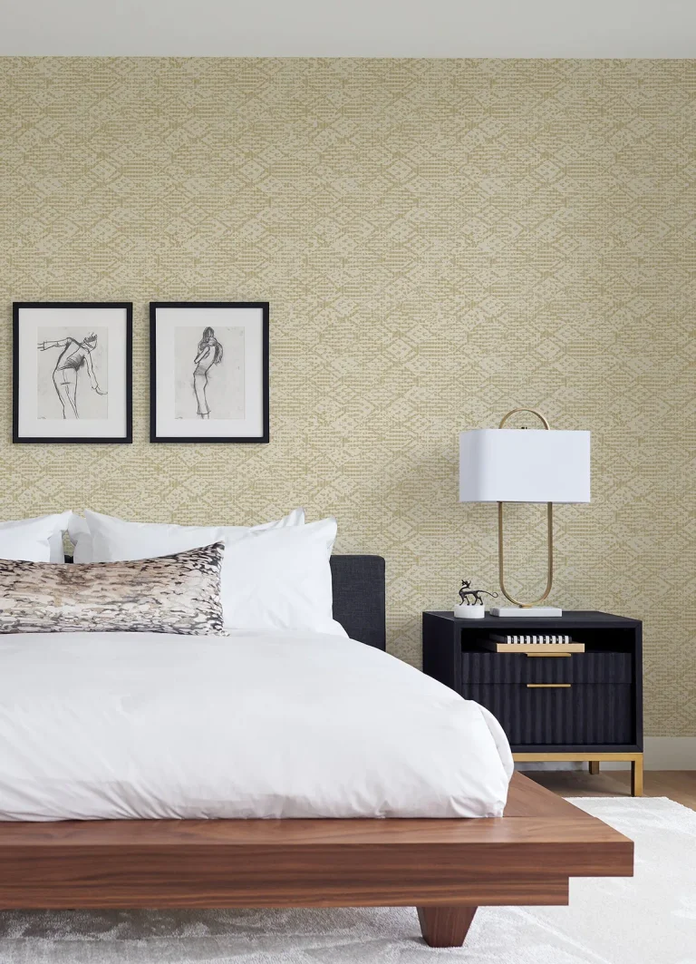 Helene Glitter Geometric Wallpaper - Gold — Ảnh 2