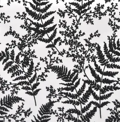 Magnolia Home Forest Fern Flock Wallpaper - Black