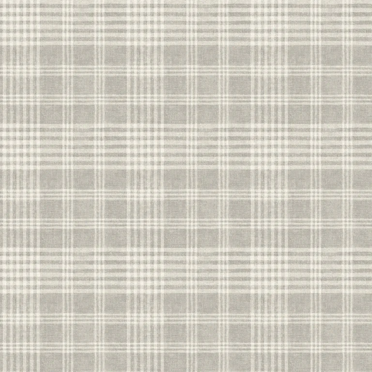 Chesapeake Perry Plaid Wallpaper - Grey — Image 5
