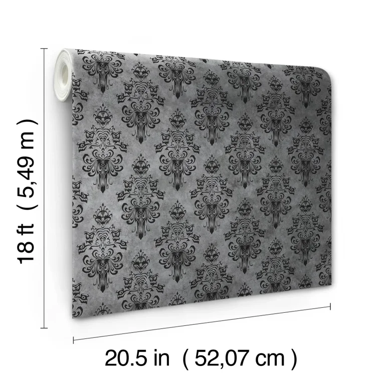 Disney Haunted Mansion Peel and Stick Wallpaper - Grey — Image 6
