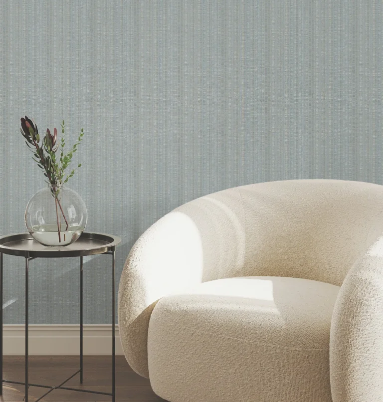 Line In The Sand Woven Stripe Wallpaper - Light Blue — Ảnh 6