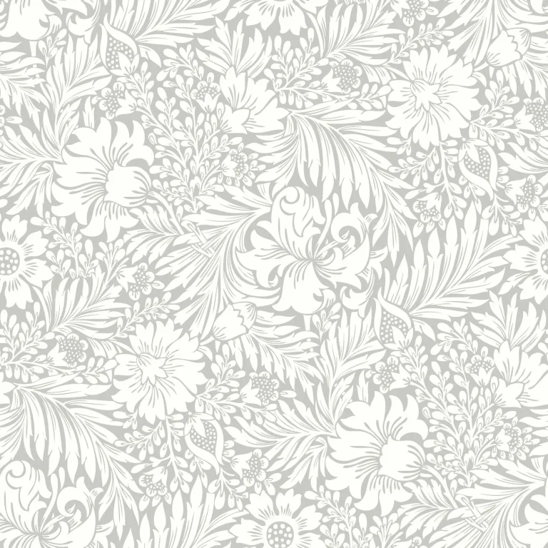 Erin & Ben Modern Acanthus Peel and Stick Wallpaper - Mist — Image 5