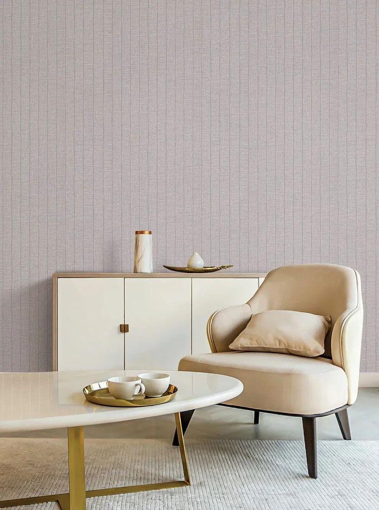 Cording Stripe Wallpaper - Dove Grey — Ảnh 5