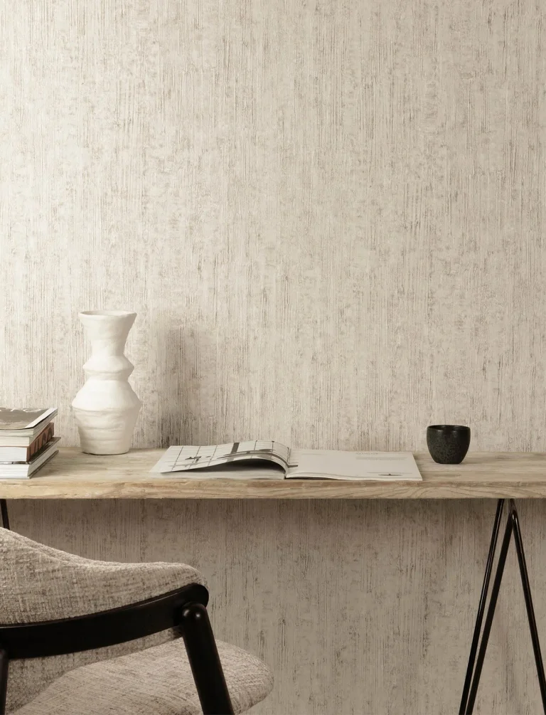 Chesapeake Ramona Distressed Texture Wallpaper - Beige — Ảnh 4