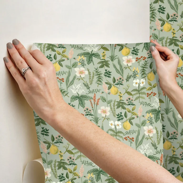 Rifle Paper Co. Herb Garden Botanical Peel and Stick Wallpaper - Sage — Ảnh 7