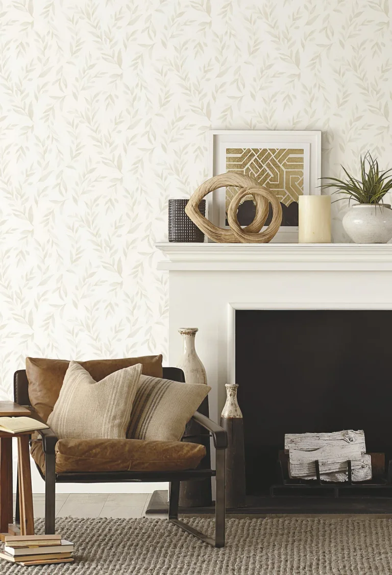 Magnolia Home Olive Branch Peel And Stick Wallpaper - Beige — Ảnh 2