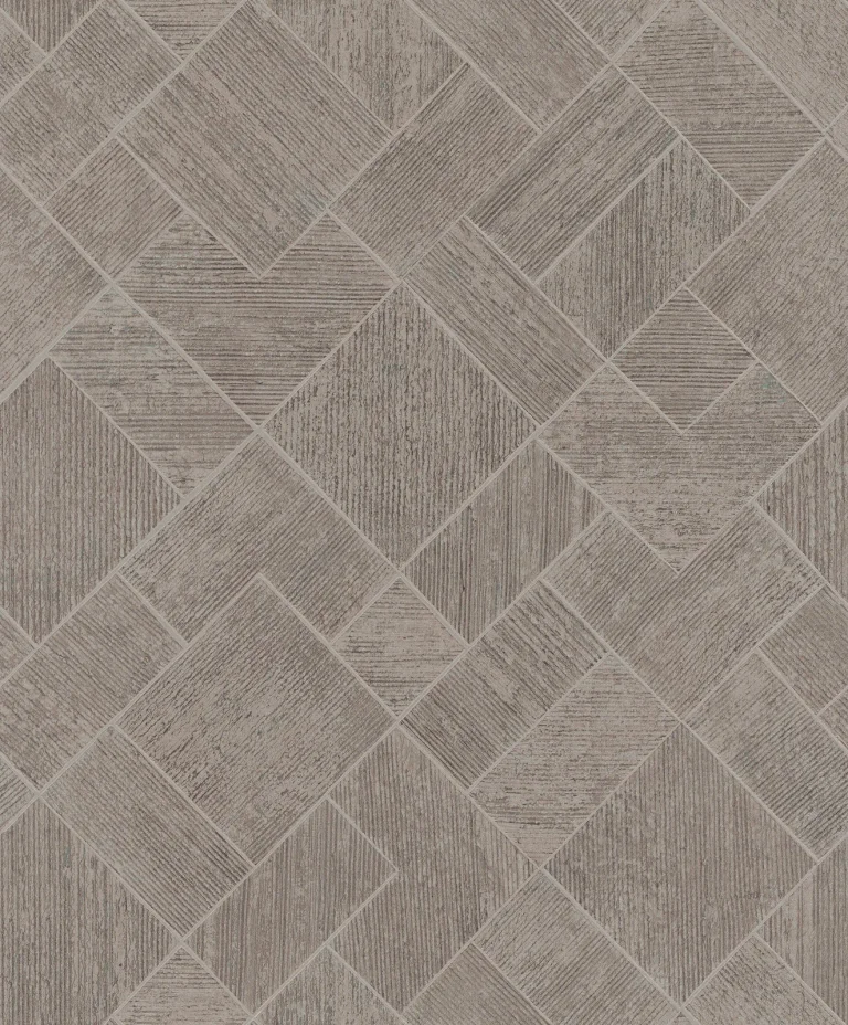 Marquetry Tile Wallpaper - Taupe — Ảnh 2