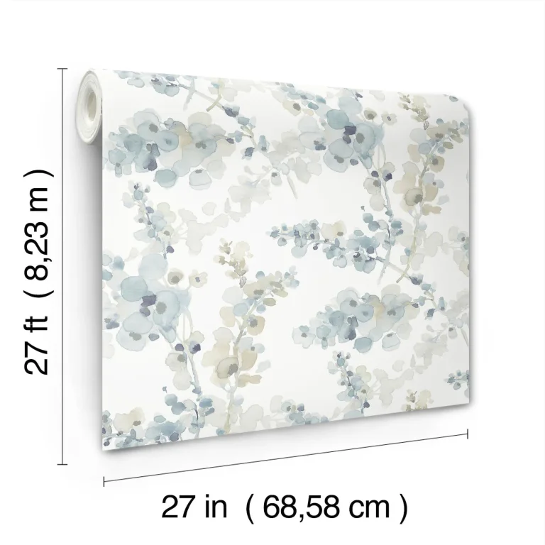 Candice Olson Blossom Fling Wallpaper - Blue — Ảnh 4