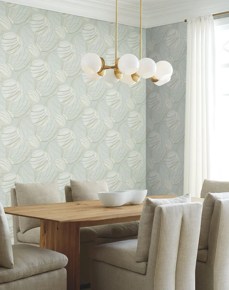 Candice Olson Floating Lanterns Wallpaper - Smokey Blue — Ảnh 8