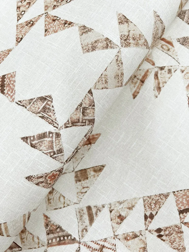 Chesapeake Scrap Quilt Wallpaper - Brown — Ảnh 3