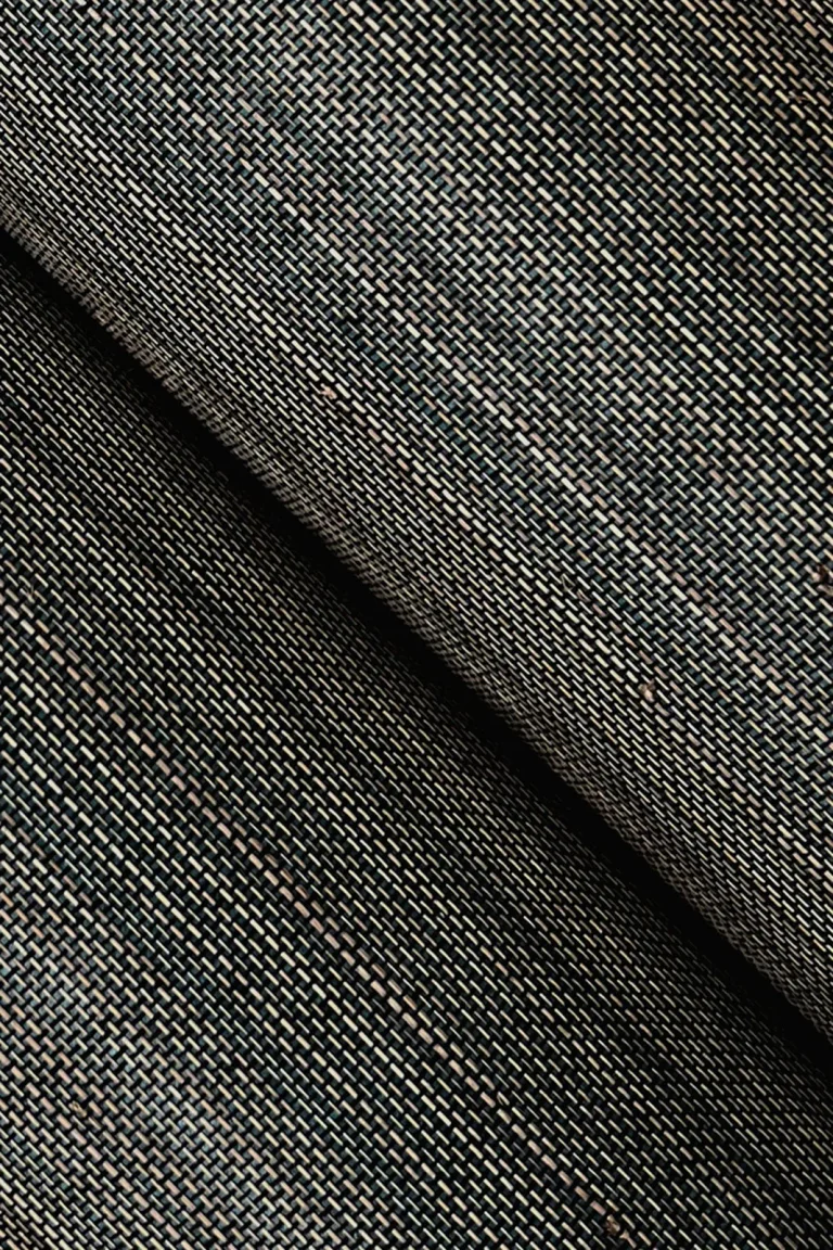 Ronald Redding Modern Abaca Wallpaper - Natural On Peacock — Ảnh 2