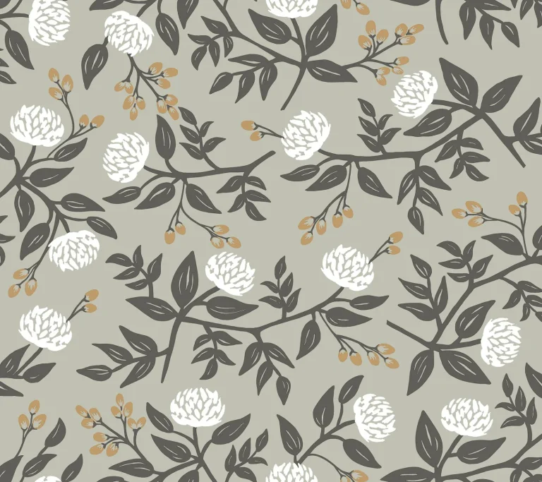 Rifle Paper Co. Peonies Floral Peel and Stick Wallpaper - Grey — Ảnh 5