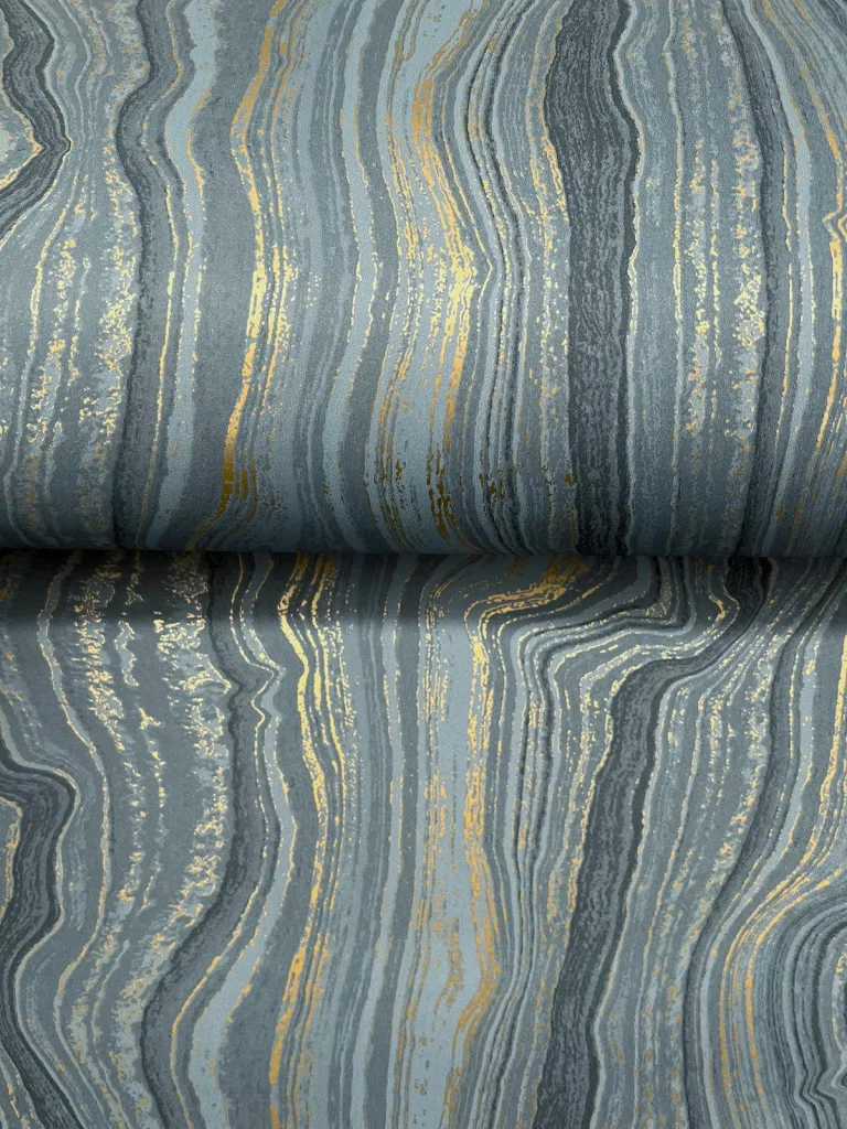 Candice Olson Mineral Shimmer Wallpaper - Denim & Gold — Ảnh 5