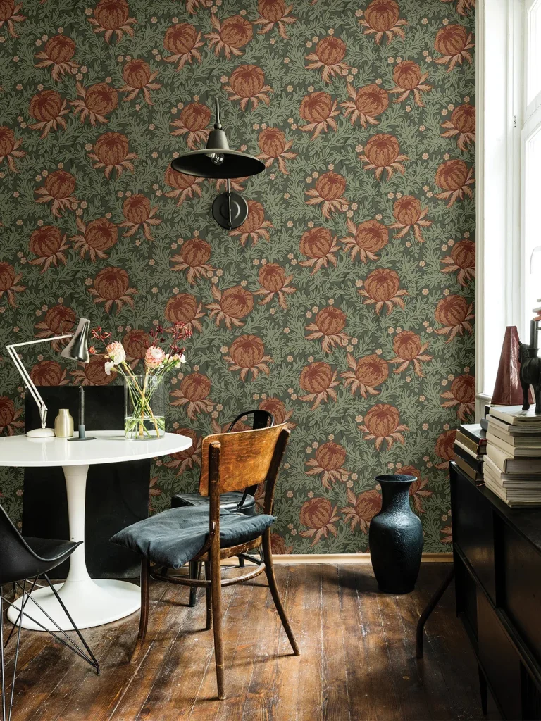 Arthur Thistle Wallpaper - Green — Image 2