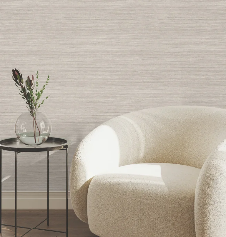 Mystic Faux Grasscloth Wallpaper - Taupe — Ảnh 6