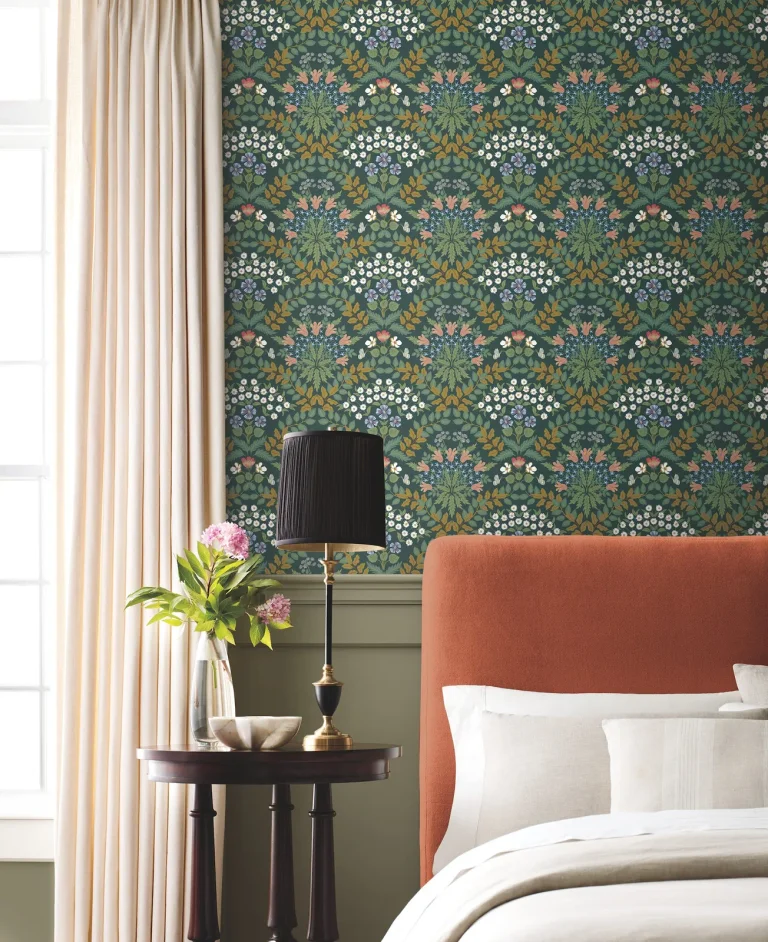 Rifle Paper Co. Bramble Wallpaper - Emerald — Ảnh 3