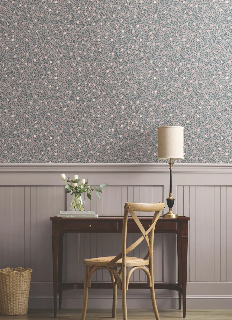 Rifle Paper Co. Elodie Petite Floral Peel and Stick Wallpaper - Lavender — Ảnh 4