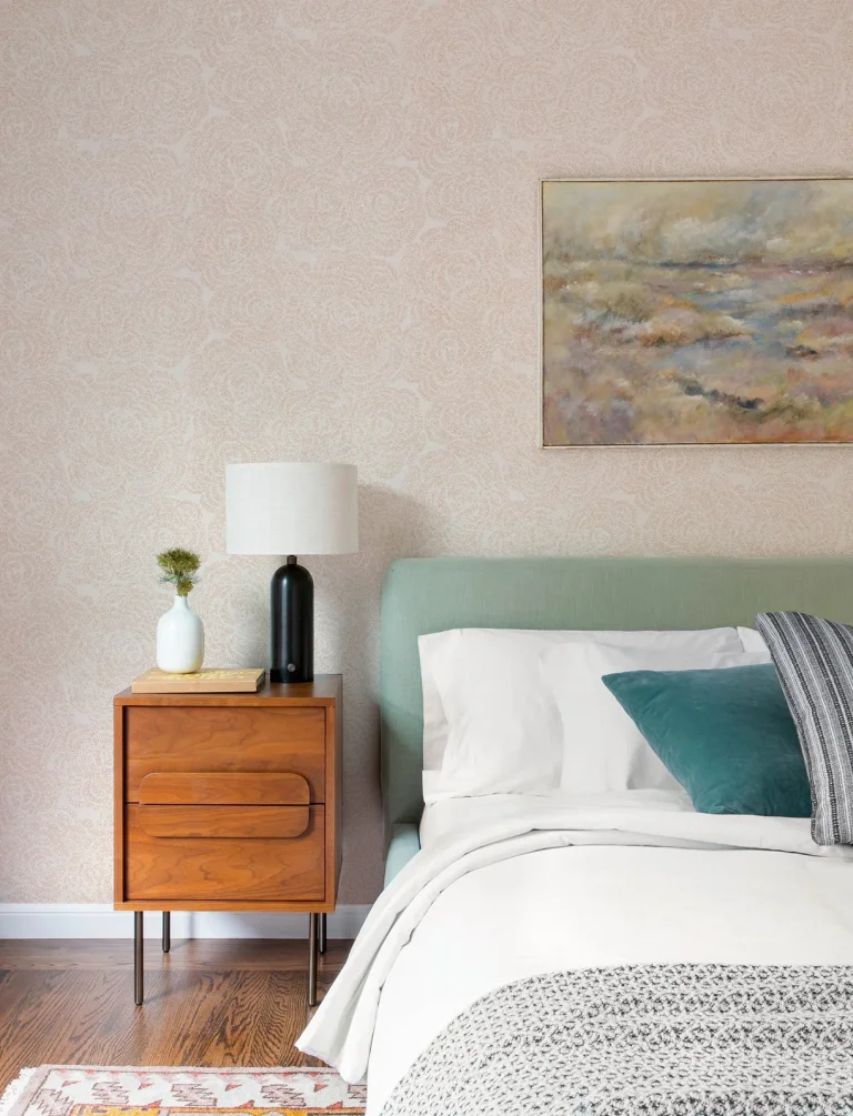 Ambroise Abstract Floral Wallpaper - Blush — Ảnh 5