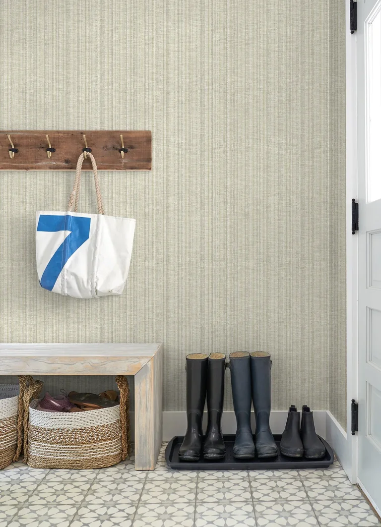 Simon Woven Texture Wallpaper - Beige — Ảnh 4