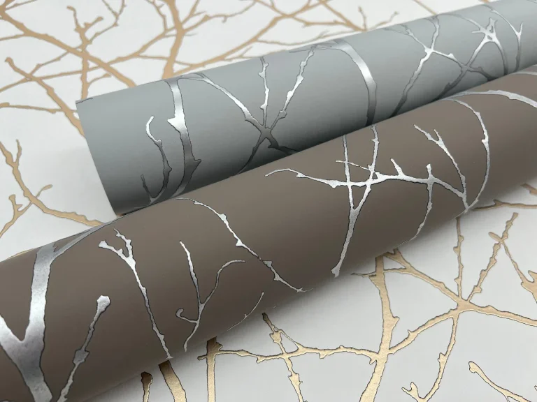 Trees Silhouette Wallpaper - Mocha/Silver — Image 2
