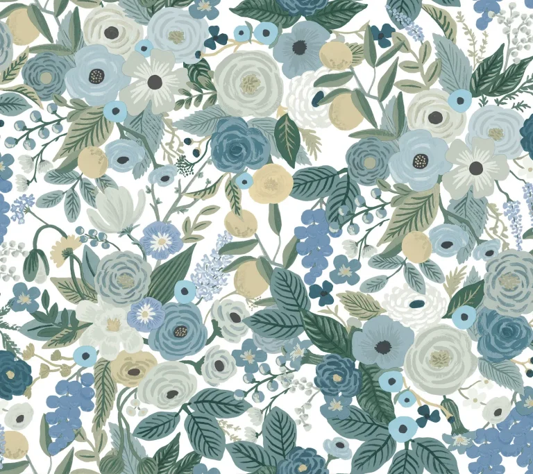Rifle Paper Co. Garden Party Peel and Stick Wallpaper - Indigo Multi — Image 5