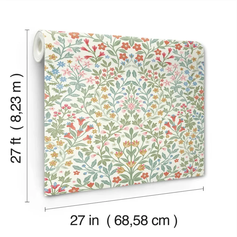 Magnolia Home Garden Terrace Wallpaper - White/Multi — Ảnh 2