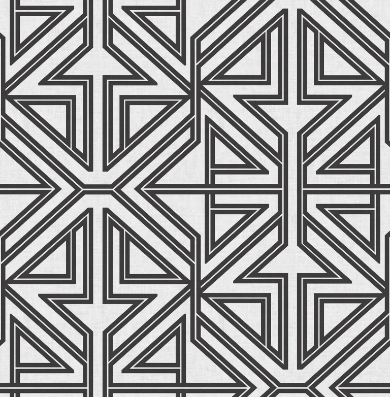 Kachel Geometric Wallpaper - Black — Image 3
