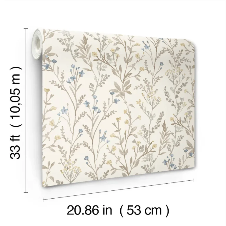 Chesapeake Laverne Wildflowers Wallpaper - Neutral — Ảnh 2