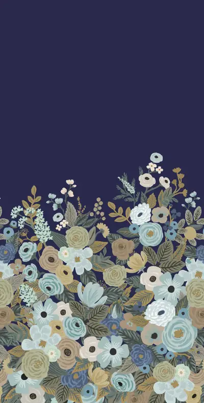 Rifle Paper Co. Garden Party Wall Mural - Navy
