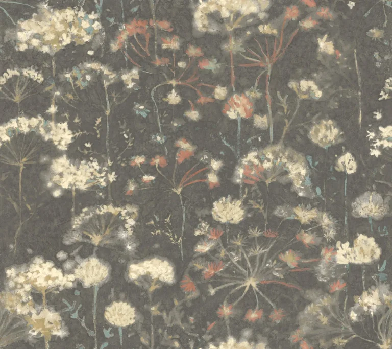 Candice Olson Botanical Fantasy Peel and Stick Wallpaper - Red & Blue — Ảnh 5