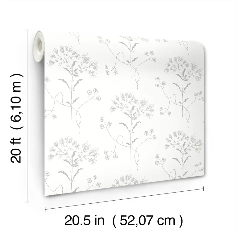 Magnolia Home Wildflower Wallpaper - Grey — Image 7