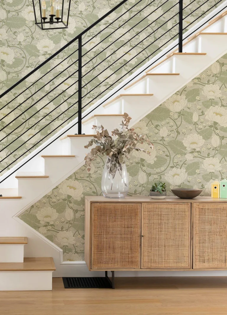 Eva Lotus Dreams Wallpaper - Light Grey — Image 3