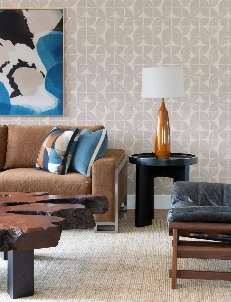 Baxter Semicircle Mosaic Wallpaper - Bone — Ảnh 3
