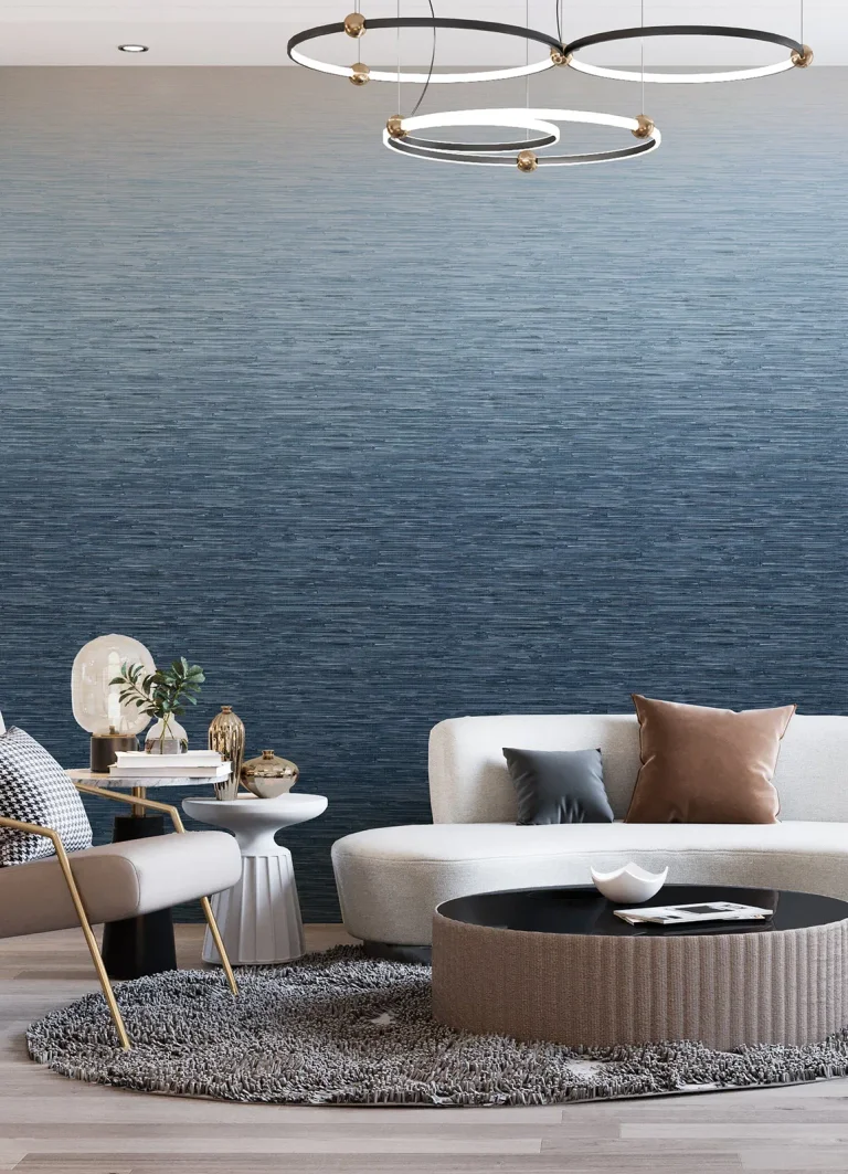 Into the Deep Ombre Wall Mural - Dark Blue — Ảnh 7
