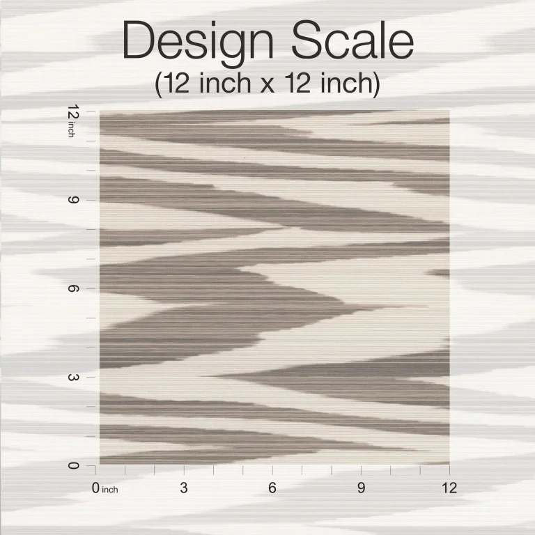 Flamed Zigzag Wallpaper - Brown — Ảnh 2
