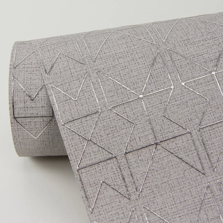 Paititi Diamond Trellis Wallpaper - Silver — Ảnh 4