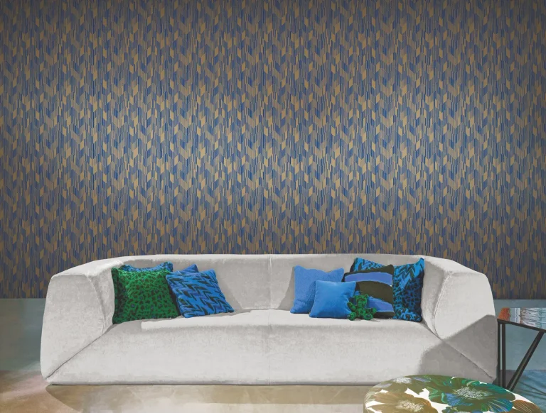 Birch Wallpaper - Blue