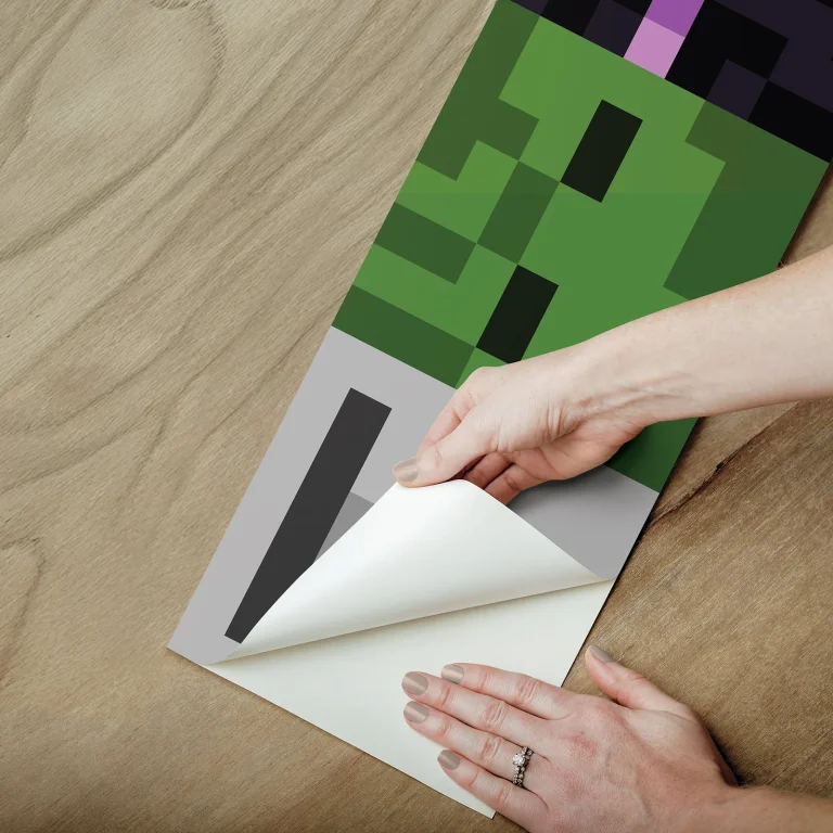 Minecraft Hostile Mobs Wallpaper Border - Green — Ảnh 4