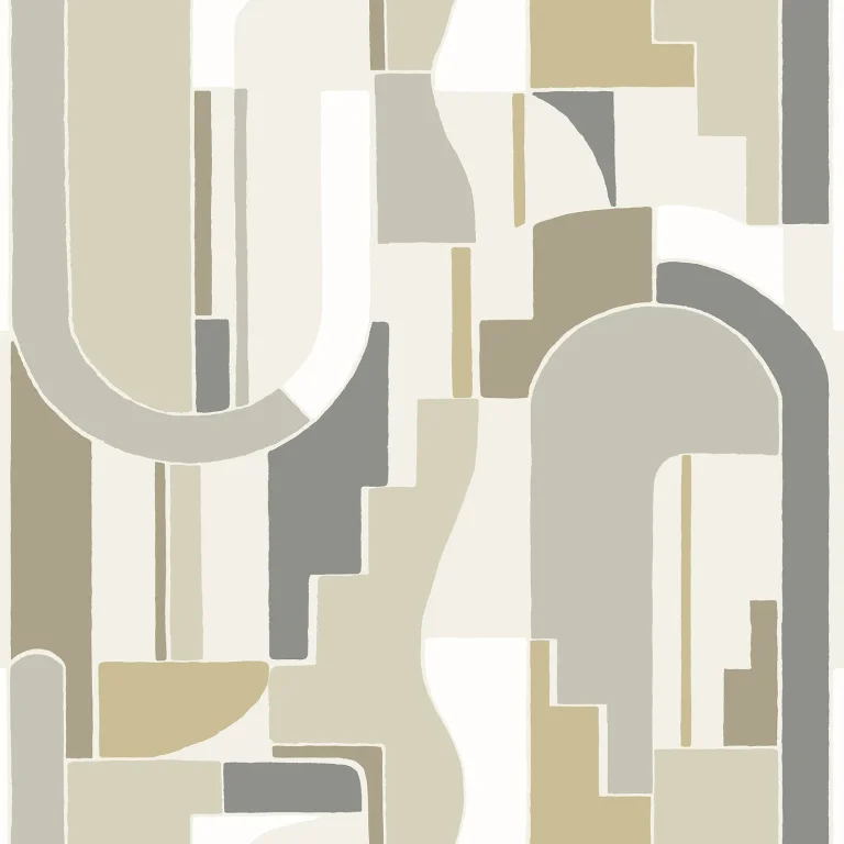 Odele Geometric Archways Wallpaper - Dark Blue — Ảnh 4