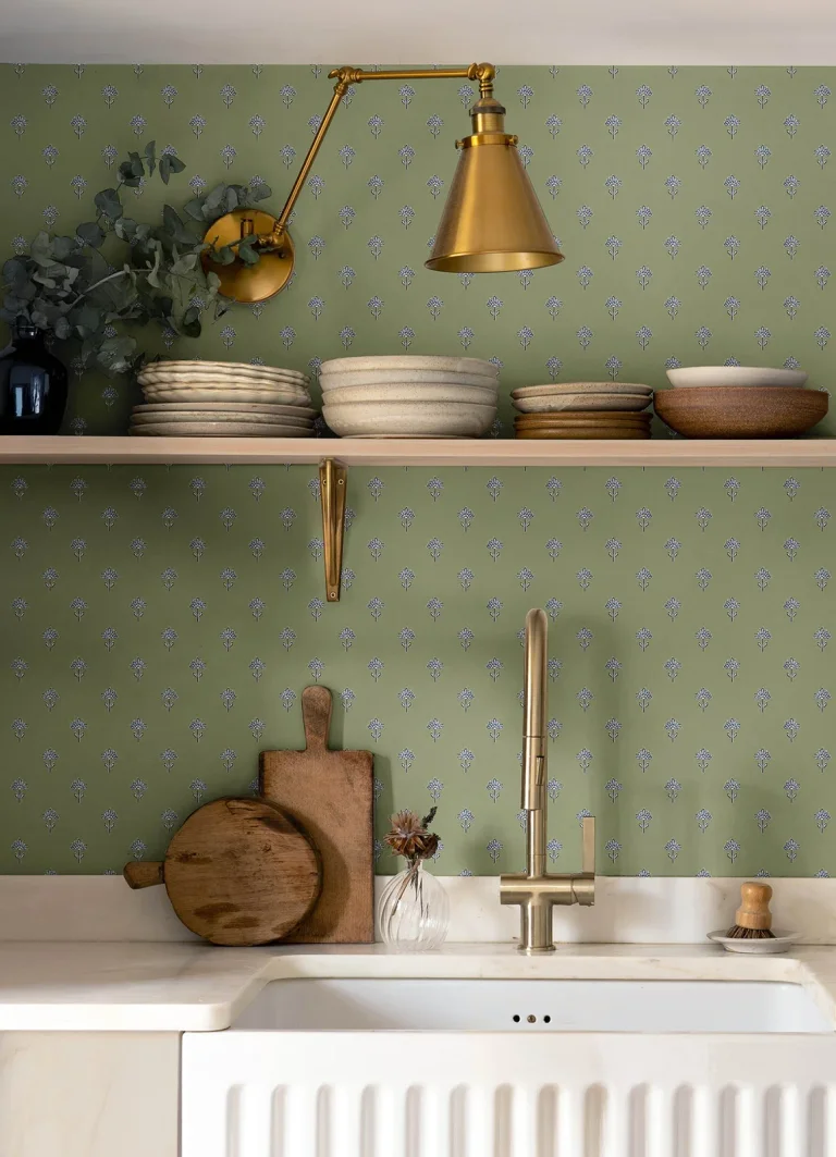 Chesapeake Surdiva Floral Fan Wallpaper - Green — Ảnh 3