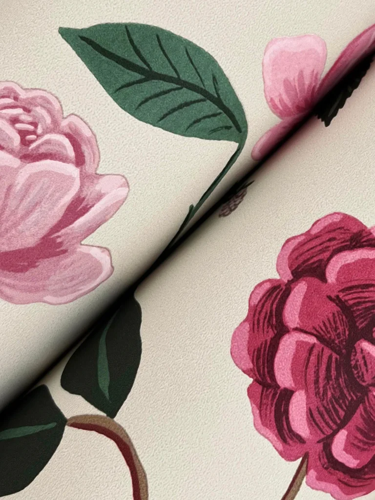 Rifle Paper Co. Roses Wallpaper - Linen — Image 4