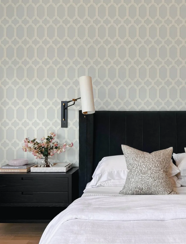 Chesapeake Chervil Trellis Wallpaper - Sky Blue — Ảnh 4