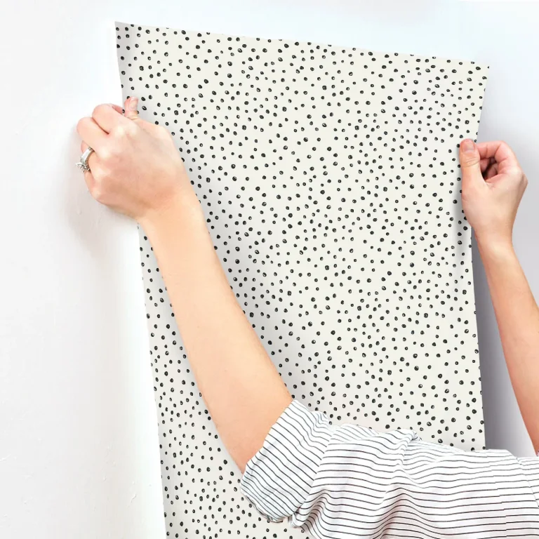 Cassie Petite Polka Wallpaper - Black — Ảnh 6