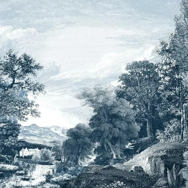 Provincial Scenic Wall Mural - Navy — Ảnh 4