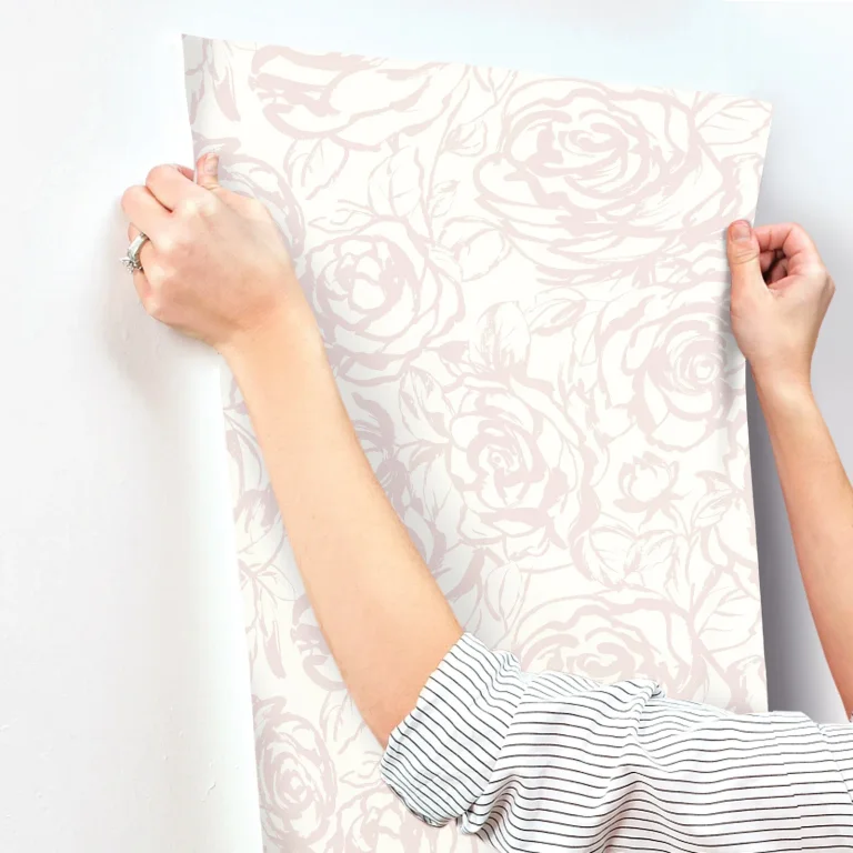 Nelda Rose Wallpaper - Light Pink — Ảnh 6